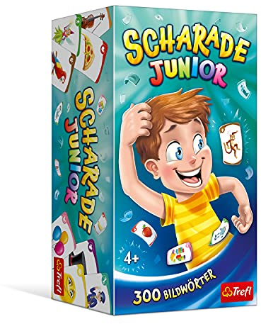 Trefl, Scharade Junior, Familienspiel, Spaß beim Erraten von Begriffen, Spielkarten mit Bilderbegriffen, Gesellschaftsspiel für Erwachsene und Kinder ab 4 Jahren 2195 Farbig