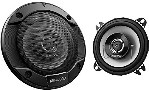 KENWOOD, Sistema di altoparlanti KFC-S1066 serie Stage Sound a 2 vie, Potenza di picco 220W, montaggio a filo, doppio cono, Cono del woofer da 10cm in Polypropilene, Nero