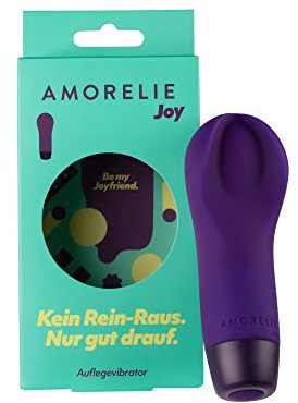 AMORELIE Joy – Auflegevibrator Groove für Frauen | Wasserfest Wiederaufladbar | Lila