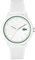 Lacoste Orologio Analogico al Quarzo da Uomo Collezione LACOSTE.12.12 con Cinturino in Silicone Bianco - 2011169
