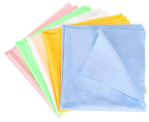 5 Stück Instrumenten Reinigungstuch 30x30cm Musikinstrument Putztuch Gitarre Reinigungstücher Microfiber Cleaning Cloth Für Gitarre Violine Klavier Blechbläser Trompete Saxophon Querflöte, 5 Farben