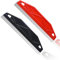 Paint Shield for Cutting in, 2 PCS Paint Trim Guard Stainless Steel Paint Guard Straight Edge Painters Tool for Repairing Cutting Wallpaper (Black/Red)
