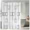 Cortina de Ducha Antimoho, 180X200cm Cortinas de Baño de Tela con 12 Ganchos, Cortina de Ducha Impermeable, Lavable Cortina Bañera, Antibacteriano Secado Rápido, Cortina de Ducha para Baño, Bañera