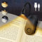Lampe de Lecture,Lampe de Chevet LED,3 Farbtemperatur Façons & Gradation en Continu,360° Lampe Clipsable Pince Luminosité Réglable,Liseuse Lampe Pour Travail Voyage Protection des Yeux (Noir)