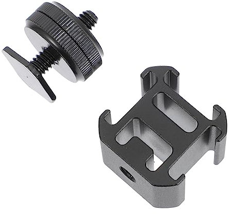 DIYEAH 1set Adattatore Hot Shoe Con Vite Per Fotocamere Dslr Facile Da Installare Accessorio Per Registrazione Video e Live Streaming Compatibile Con Stand Per Luce e Treppiedi