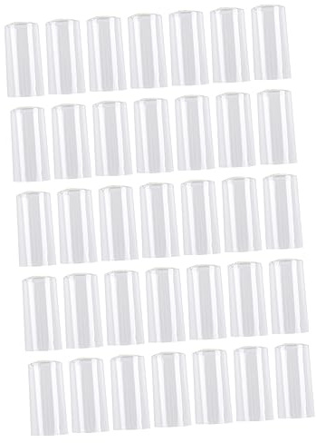 ULTECHNOVO 100 Pièces Capsules Thermorétractables Transparentes pour Bouteilles de Vin Bouchons de Scellement Film de Sceau pour Fabrication de Vin Usage Professionnel et Domestique