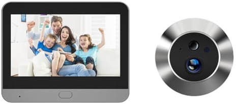 Digital Door Viewer Peephole Camera with 4.3 Inch LCD Display 1080P HD 120° Viewing Angle, Motion Detection and Night Visions for Home Security