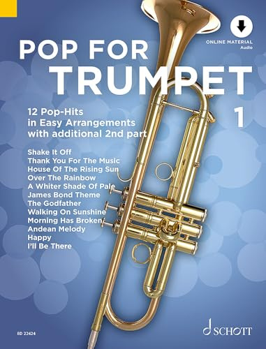 Pop For Trumpet 1: 12 Pop-Hits in Easy Arrangements. Vol. 1. 1-2 trumpets.