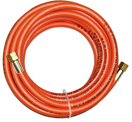 Ausonia - Tubo in gomma con raccordi per gas 10 Mt