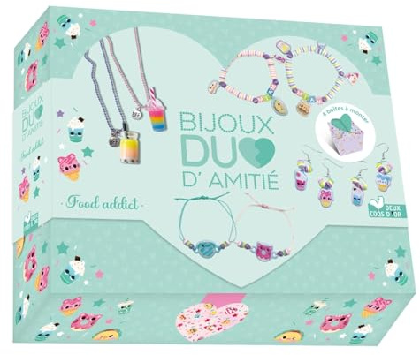 Bijoux duo d'amitié - Foodaddict - coffret avec accessoires
