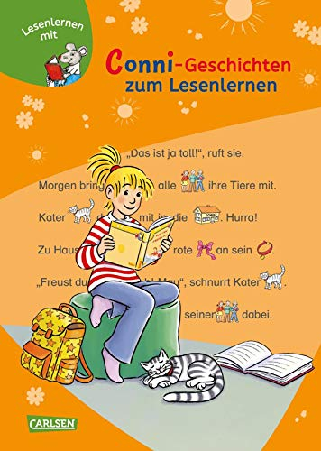 LESEMAUS zum Lesenlernen Sammelbände: Conni-Geschichten zum Lesenlernen: 3 Bild-Wörter-Geschichten mit Leserätseln für Kinder ab 6 Jahren zum Mitlesen