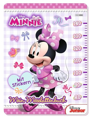 Disney Minnie: Mein Messlattenbuch: mit Ausmalbildern und Stickern