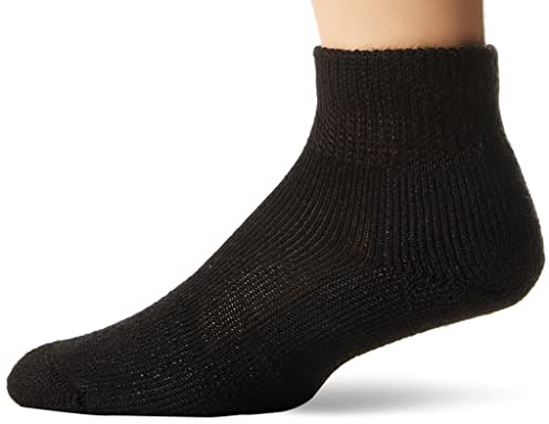 Thorlos Mens Tmx Max Cushion Ankle Tennis Socks, Black (1 Pair), Large US