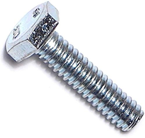 Hard to Find Fastener Tap Hex Bolts, Durable Corrosion-Resistant Steel Hex Head Bolt for Home Improvement, DIY, Construction, 1/4-20 x 1, Pack of 100