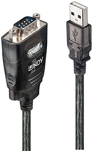 LINDY 42686 USB auf Seriell Konverter, Schwarz