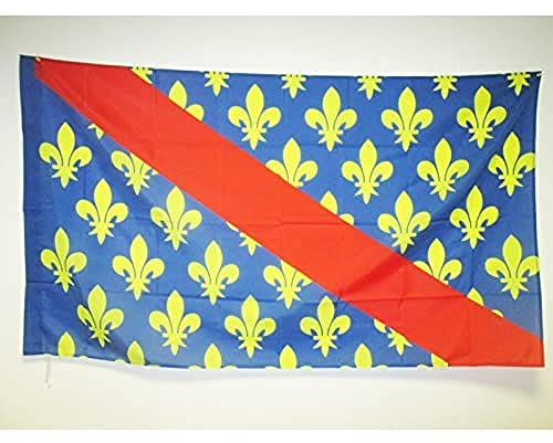 AZ FLAG Drapeau Allier 150x90 cm Drapeau Français Polyester 100D Fourreau | Usage intérieur et extérieur Drapeau décoratif coutures doubles et bords renforcés avec fourreau pour mât