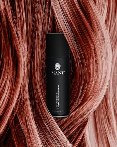 kastanienbraun – Haarverdichtung Spray mit zusätzlichen Glanz von MANE UK – Für Haarausfall und dünner werdendes Haar und zu verbergen Wurzeln.