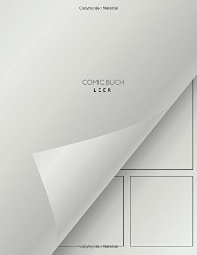 Comic Buch - leer: leeres Buch mit Comic Raster zum Selberzeichnen - 100 Seiten