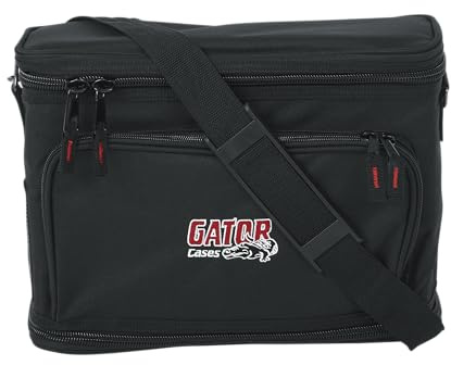 Gator Cases Housse en Nylon Live in rembourré pour 1 système de Microphone sans Fil, récepteur et Body Pack avec accès à l'antenne (GM-1W)