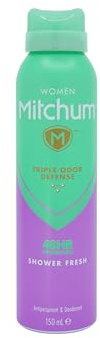 Mitchum 150ml Aerosol Shower Fresh Anti-Perspirant and Deodorant