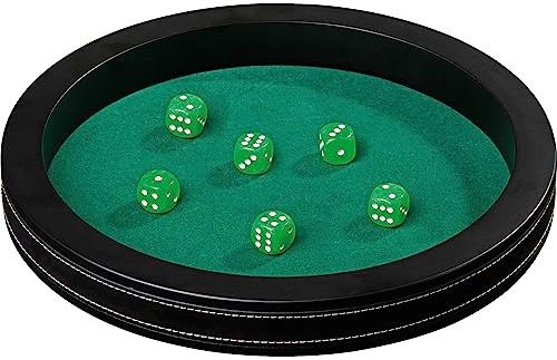 Philos 3203 - Kunstleder Würfelbrett, Durchmesser 350 mm