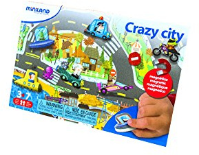 Miniland 31962 - On The Go: Crazy City, Experimentierspielzeug