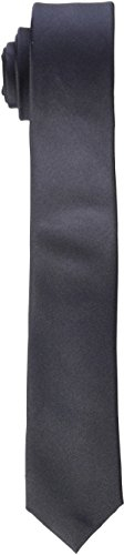 Seidensticker Herren Krawatte Schmal Krawatte, Grau (Anthra 34), Einheitsgröße