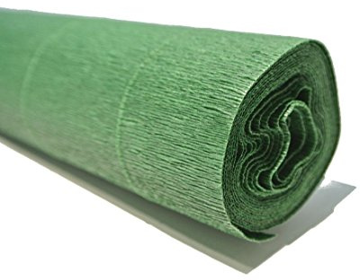 Bellaflor Floristenkrepp 50 cm x 250 cm lichtecht, Nicht ausblutend, dunkelgrün 19