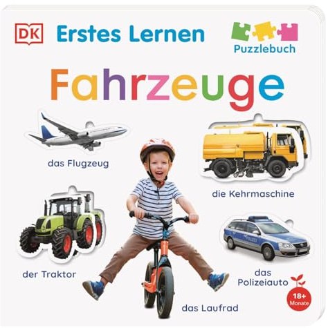 Erstes Lernen Puzzlebuch. Fahrzeuge: Pappbilderbuch mit realistischen Fotos und mehr als 20 großen Puzzle-Teilen. Für Kinder ab 18 Monaten