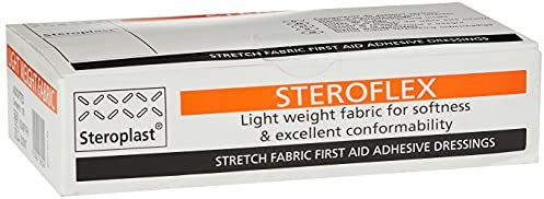 Steroflex AFHA1 Sterile Stretch Fabric Plasters, Assorted Sizes, Pack of 100