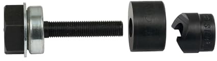 Klein Tools 53728SEN Locheisen aus Baustahl, optimiertes Design, 10 Gauge, 1,27 cm, Schwarz