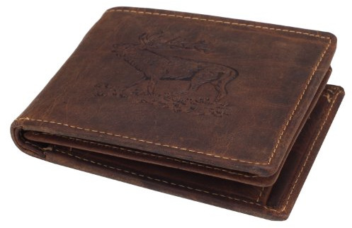 Greenburry Vintage Leder Geldbörse braun | Querformat