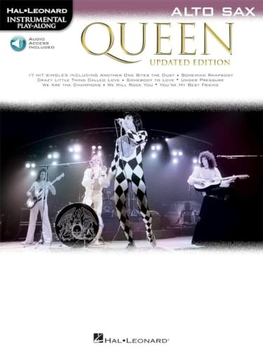 Queen - Alto Sax - Updated Edition | Play Along Notenbuch für Mittelstufe | Songbook und instrumentale Solo-Arrangements mit Online-Audio-Übungstracks ... Alto Sax Instrumental Play-Along