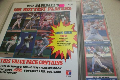 1991 Baseball's One Hundred Hottest Rookies Cards/Book