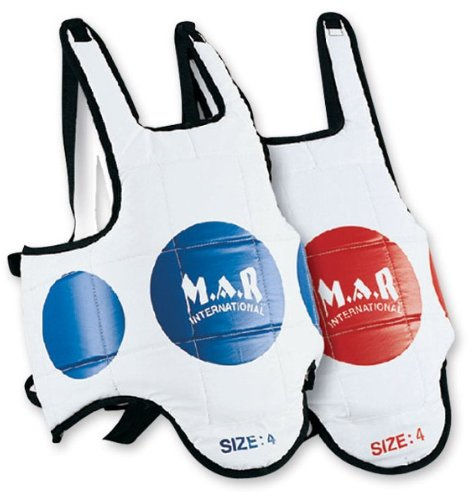 MAR | Child-M Reversible Boxing Chest Guard, MMA Kickboxing TKD Muay Thai Boxing Body Protector, Taekwondo Vest, Chest Protector, Martial Arts Body Armour, Sparring Training, Adjustable Strike Shield