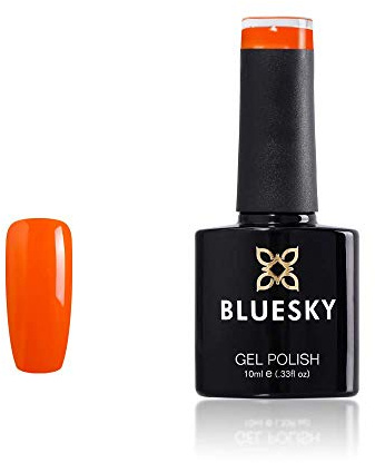 Bluesky Smalto Per Unghie Gel, Orange, A107, Arancia (Per Lampade Uv E Led) - 10 Ml