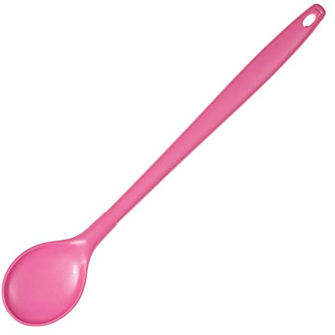 Kochblume Kochlöffel | Premium-Silikon & BPA frei| Hitzebeständig | Spülmaschinenfest | Farbe: pink