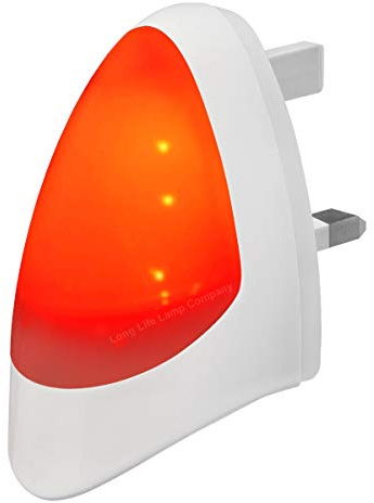 Red Automatic LED Night Light - Plug in & Energy Saving Dusk 2 Dawn LED Night Light Sensitive Night Light