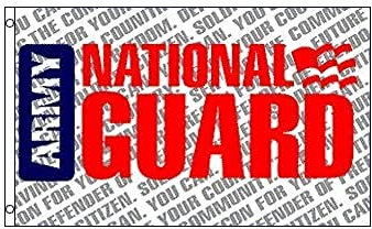 AZ FLAG - Drapeau Garde nationale des États-Unis - 150x90 cm - Drapeau Army National Guard 100% Polyester Avec Oeillets Métalliques Intégrés - Pavillon 110 g