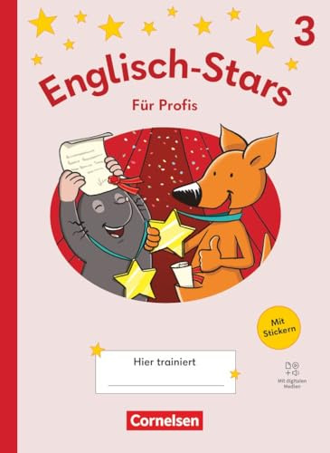 Englisch-Stars - Allgemeine Ausgabe ab 2025 - 3. Schuljahr: Übungsheft für Profis - Mit Lösungen und digitalen Medien