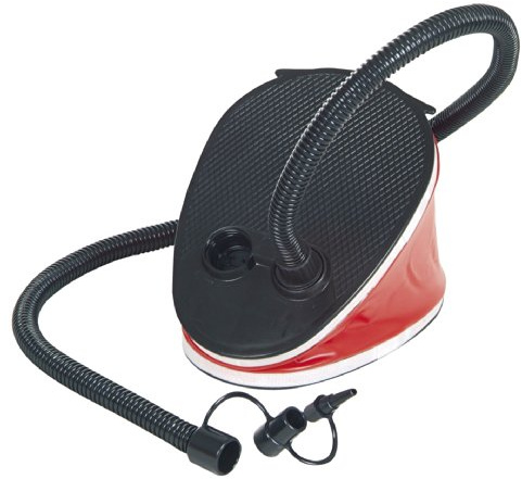 High Peak Blasebalg Luftpumpe mit Fuß, 5 l, 15 x 15,5 cm, Schwarz/Rot