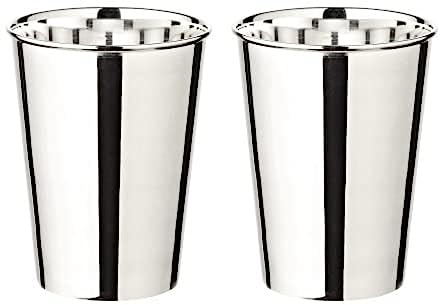 EDZARD Lot de 2 gobelets en argent Mido, argenté précieux, hauteur 10 cm