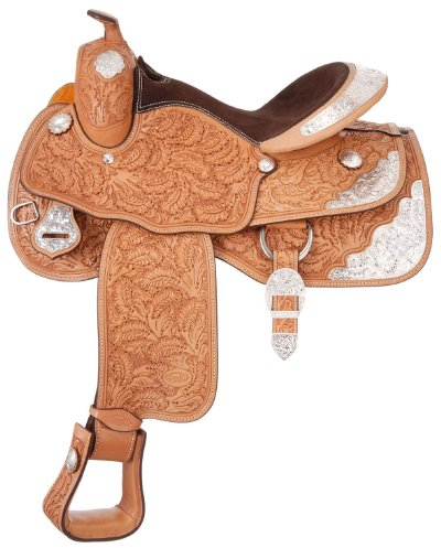 Tough 1 Premium Royal Oak Silver Showsattel hellöl, 41,6 cm