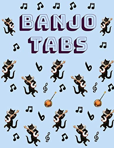 Banjo Tabs: Scrivi la tua musica Banjo! | Tablature di carta da partiture vuote per le canzoni e gli accordi Banjo | Tablatura Banjo (Banjo Taccuino)