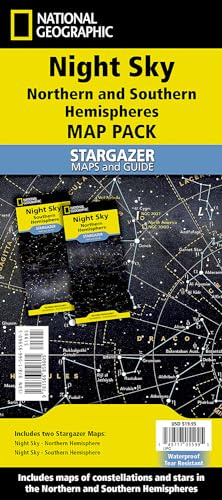 National Geographic Night Sky (Stargazer folded Map Pack Bundle) (National Geographic Reference Map)