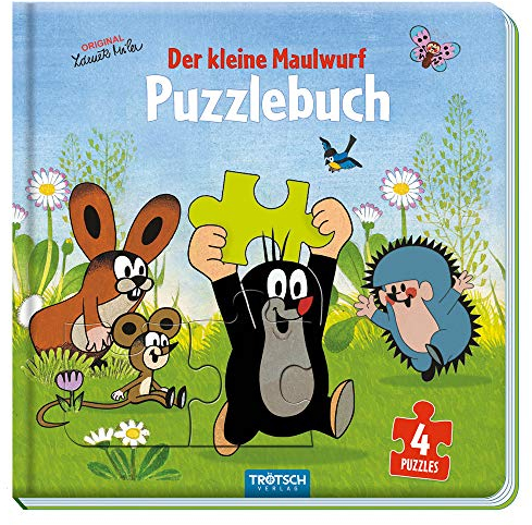 Trötsch Der kleine Maulwurf Puzzlebuch mit 4 Puzzle Maulwurf: Beschäftigungsbuch Entdeckerbuch Puzzlebuch