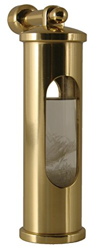 Sturmglas Barometer, Messing poliert, Sturmglas mit Wandhalterung, E.S.Soerensen