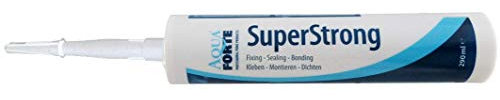 AquaForte Elastischer Kleber für Teich und Aquarium I Superstrong MS Polymer, 290ml, transparent I Einfach alles abdichten I Für u.a. EPDM und PVC geeignet I Klebt auch Unterwasser, 22.0x6.3x4.0 cm