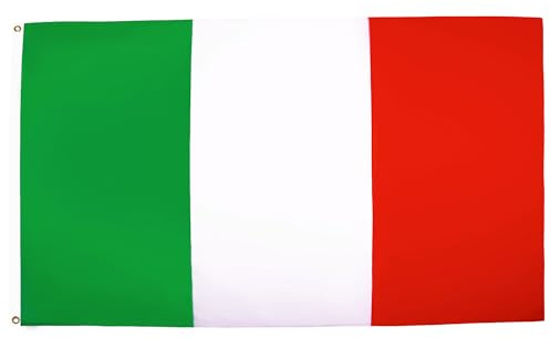 AZ FLAG Flagge Italien 90x60 cm Fahne Italienische Polyester 100D 2 Ösen | Für innen und außen dekorative Flagge Italia doppelte Nähte und verstärkte Kanten mit Metallösen 100D Polyester