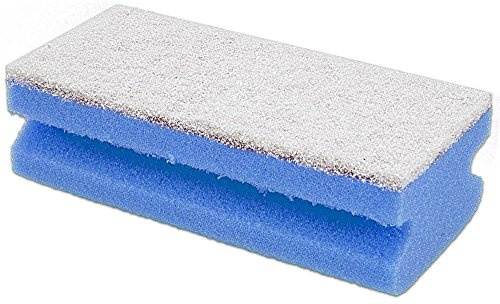 La Briantina Spugne Sagomate Salvamani Mimì 10 Pezzi, Fibra Abrasiva Antigraffio Accoppiata con Spugna Sintetica, 15x7x4,5 cm, Colore Blu